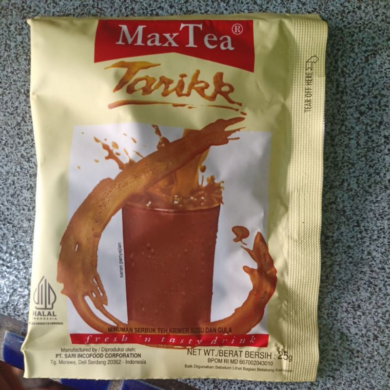 

Maxtea Teh Tarik 25gram Minuman Serbuk teh krimer susu