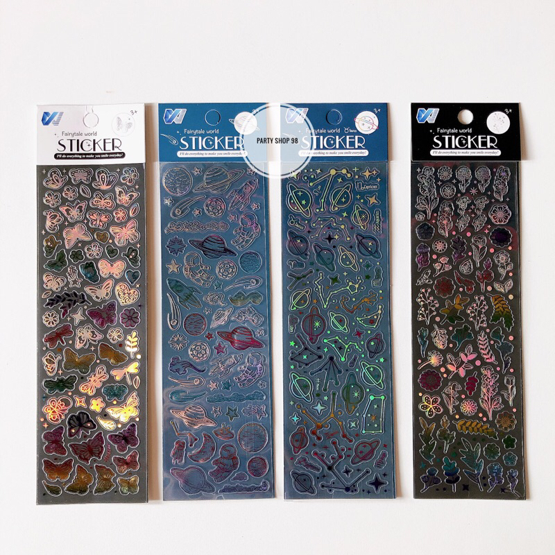 

STICKER DECO HOLOGRAM / STICKER KPOP / STICKER JURNALING