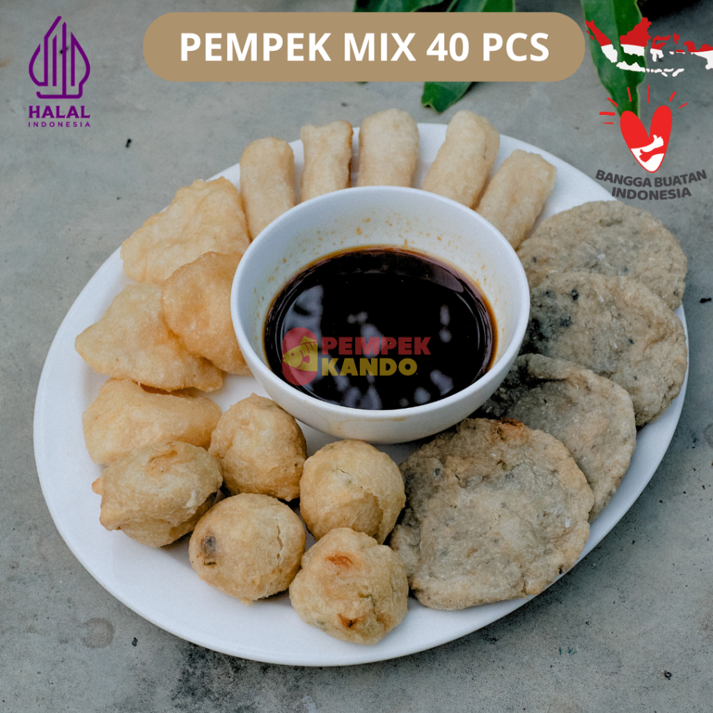 

PEMPEK PALEMBANG KECIL PAKET CAMPUR 40PCS + CUKO