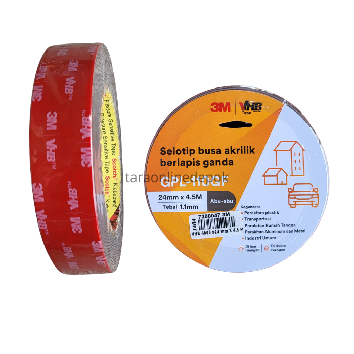 

DOUBLE TAPE FOAM VHB 4900 24 mm X 4.5 MTR 3M - 7200047