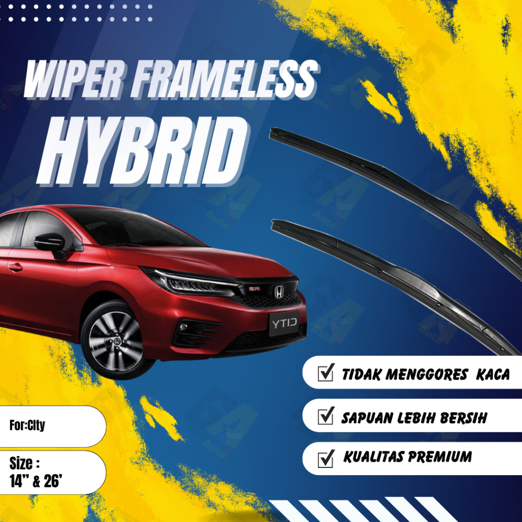 Wiper Framesoft Hybrid Premium Honda city Mode OEM