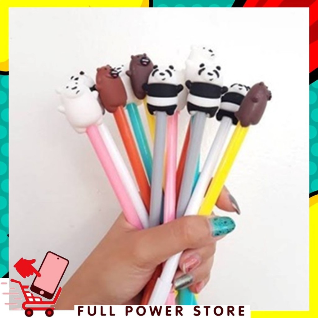 

FPS Pena Gel Karakter Bare Bear Pulpen Bears Pen Motif Karakter Beruang Lucu Stationary Alat Tulis Sekolah Kantor ATK Murah