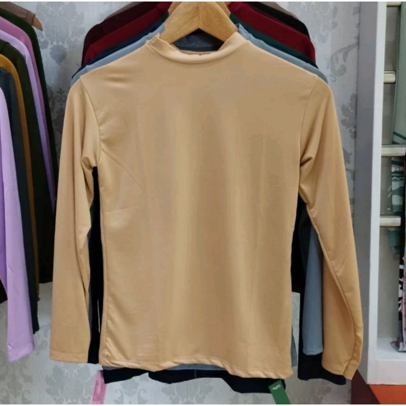 Manset Turtleneck Dalaman Baju Wanita Murah | Manset Pria Olahraga READY WARNA KULIT SAWOMATANG  Sis