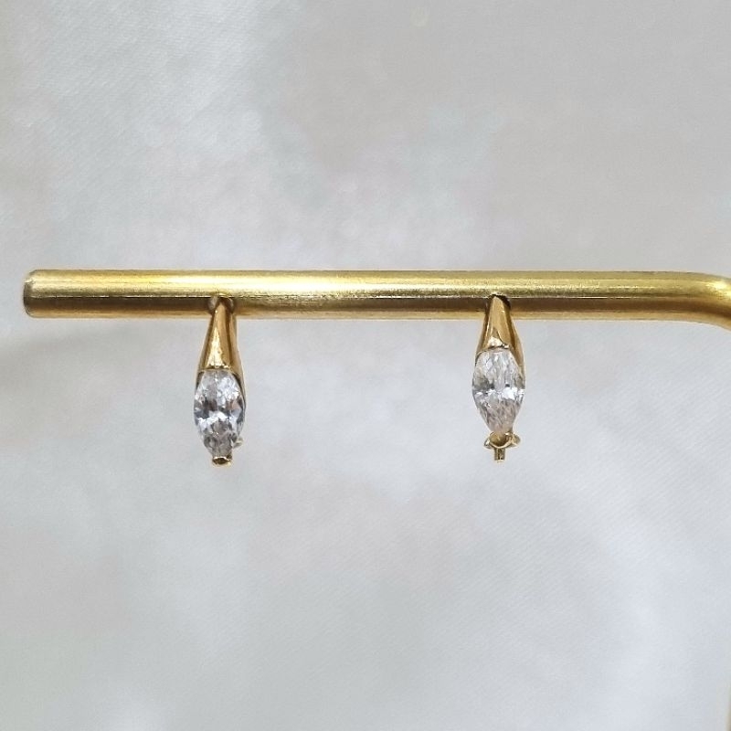 16K / 0.9 gr / 1.3 cm - Anting Kawat Emas Tua Asli Kadar 70% 700 - PJ