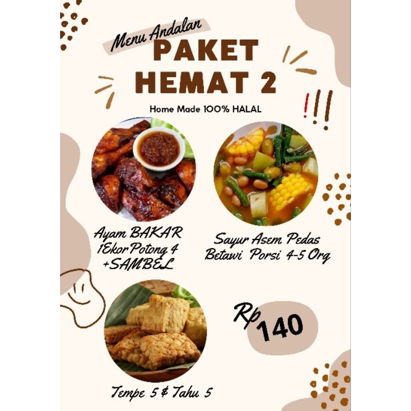 

AYAM BAKAR PAKET HEMAT 2