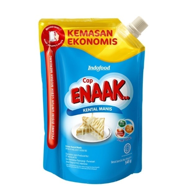 

⭐ SUSU KENTAL MANIS ⭐ SKM Indofood Cap Enak / Enaak 545gr - Putih / Full Cream