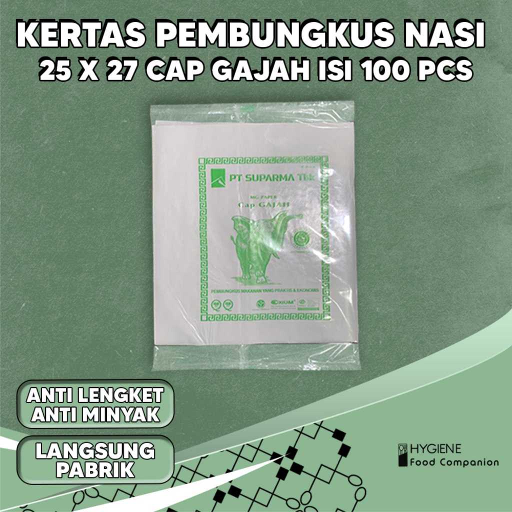 kertas nasi pembungkus nasi KFC KEBAB dll 1 pak tebal dan tahan minyak