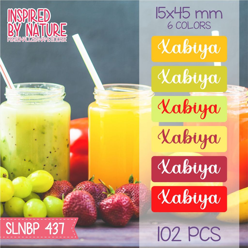 

Stiker label nama waterproof kartun sepatu buku sekolah anak SLNBP 437