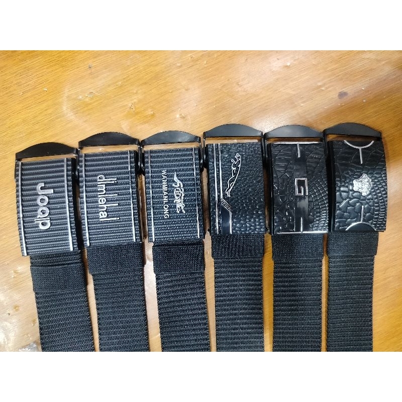 TALI PINGGANG PRIA KAIN KANVAS TALI PINGGANG PRIA BAHAN NYLON TALI PINGGANG PRIA MODEL GESPER KEPALA