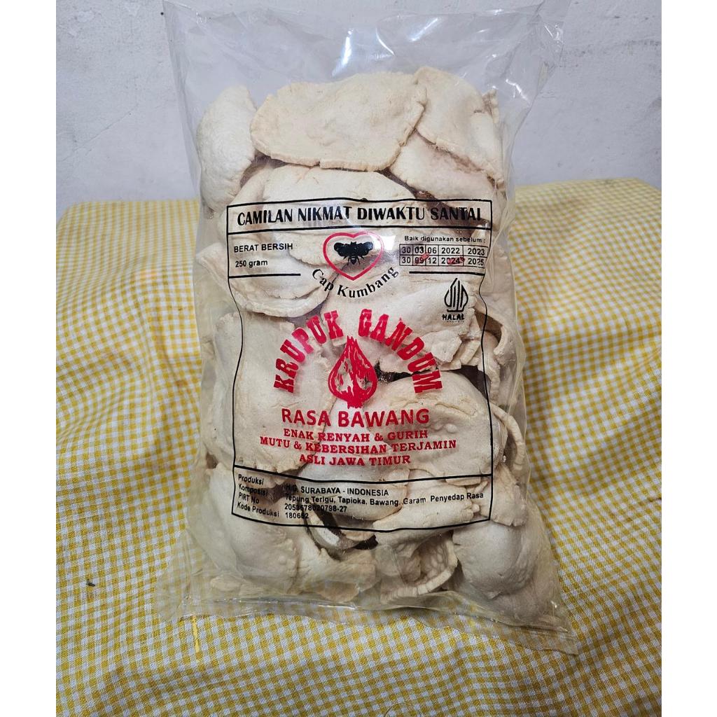 

Cap Kumbang, Kerupuk Gandum rasa Bawang 250gr