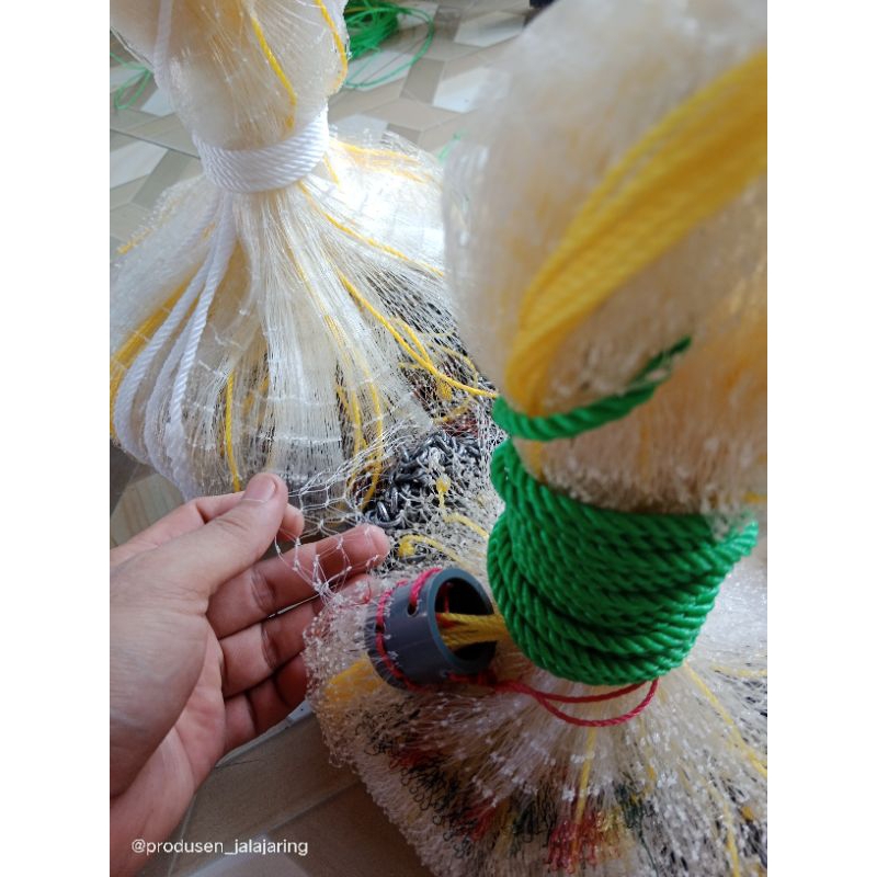 Jala Lempar Jentra 3mtr Jala panen udang vanamei senar import