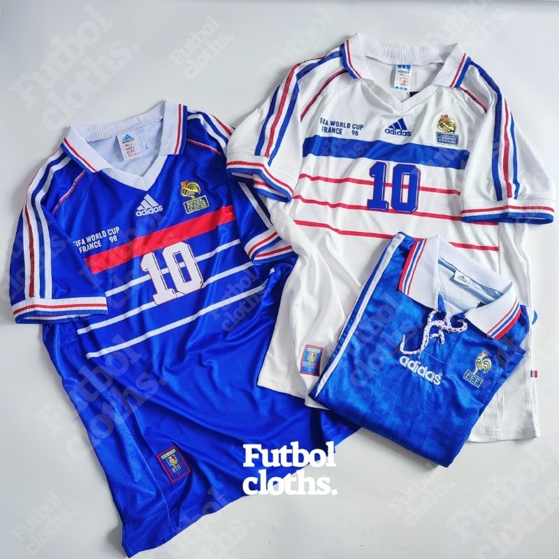 Jersey France Retro ( Perancis ) euro 1996 world cup 1998