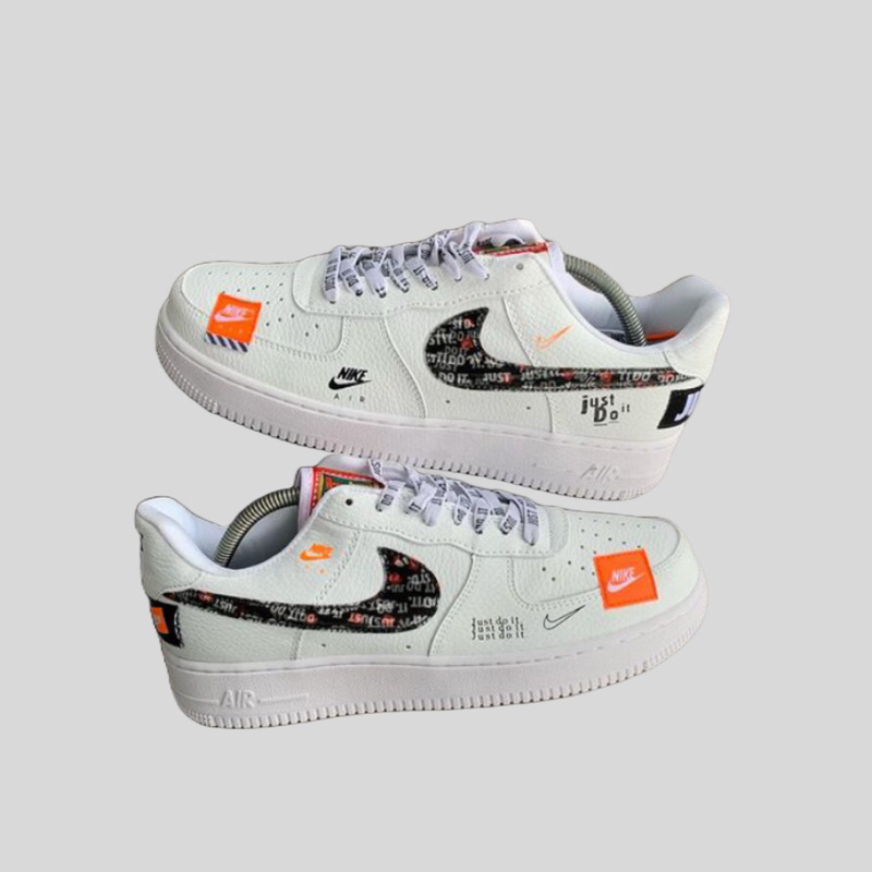 NIKE AIR FORCE 1 LOW WHITE JUST DO IT SIZE 43