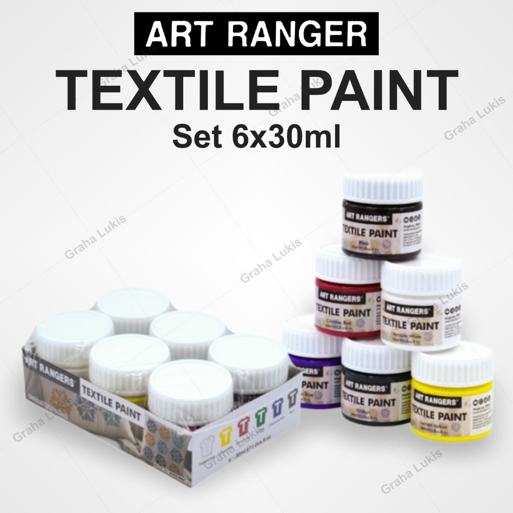 

Art Ranger Textile Set Paint / Fabric / Cat Kain 6x30ml