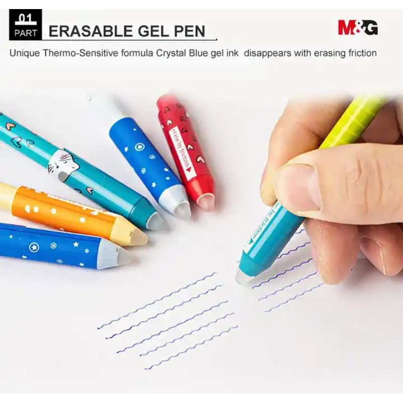 

PULPEN GEL ERASABLE M&G SO MANY CATS CRYSTAL BLUE 0.5