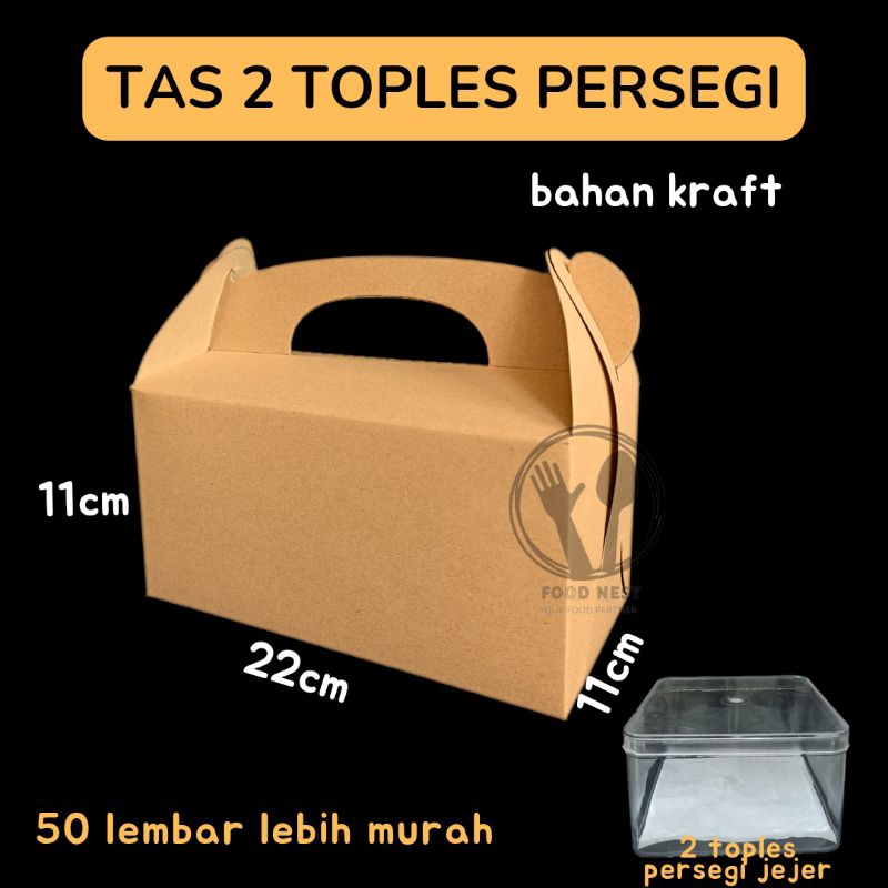 

gable box hampers lebaran souvenir gift pack snack 22x11x11 snack box hampers box lebaran box toples