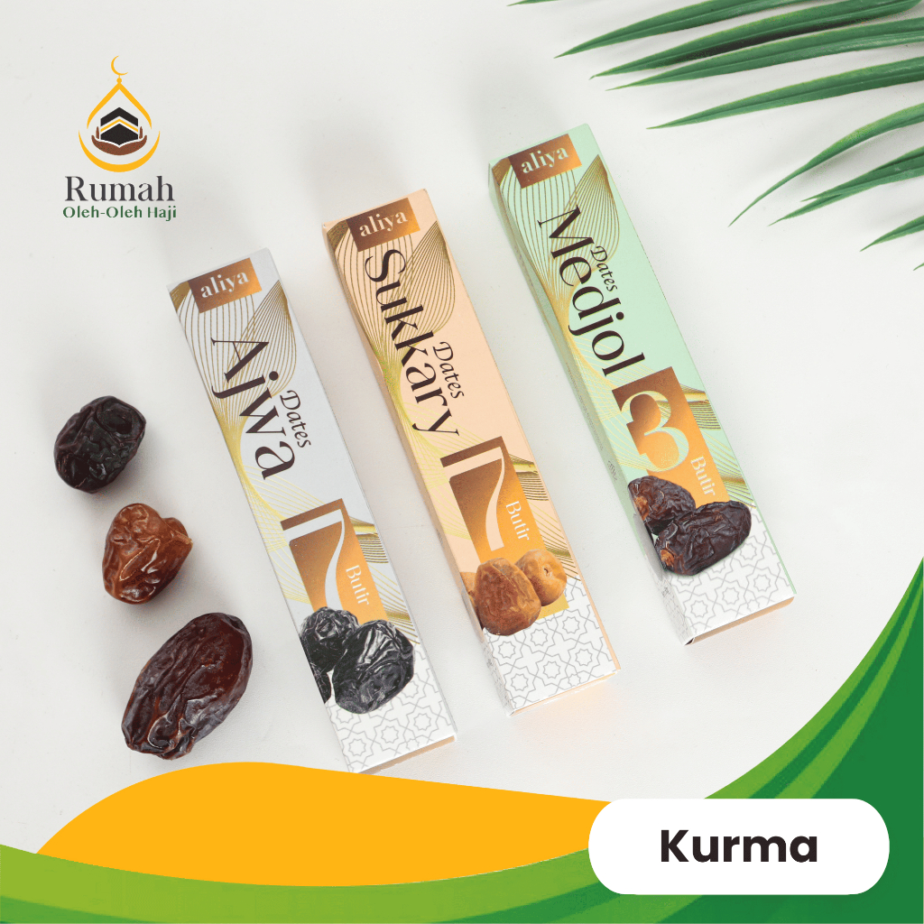 

Kurma Kemasan Kecil Premium Quality Asli Madinah PREMIUM AJWA SUKKARI MEDJOOL