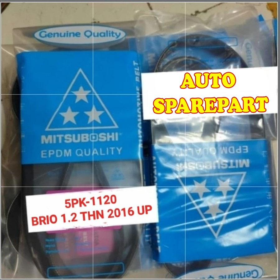 FAN VAN V BELT TALI KIPAS 5PK1120 BRIO 1.2CC 2016 UP 5PK-1120