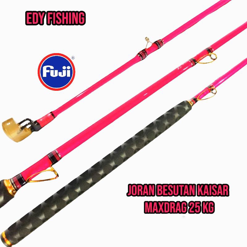 Joran Besutan Kaisar Pink Maxdrag 25 KG Ring Fuji Lowrider