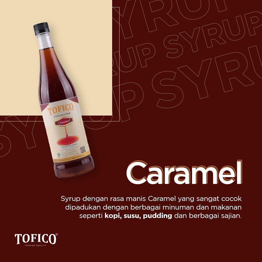 

Sirup Karamel 1000 ml / Tofico Caramel Syrup 1L