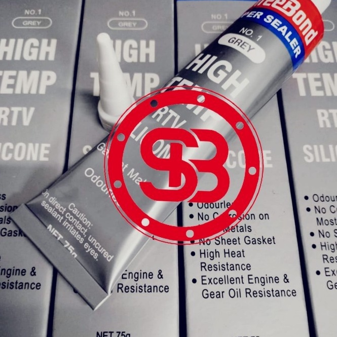 

KODE T62E lem threebond SUPER SEALER NO1 High Temp RTV Silicone Grey Abu Abu 75gr 75 gr