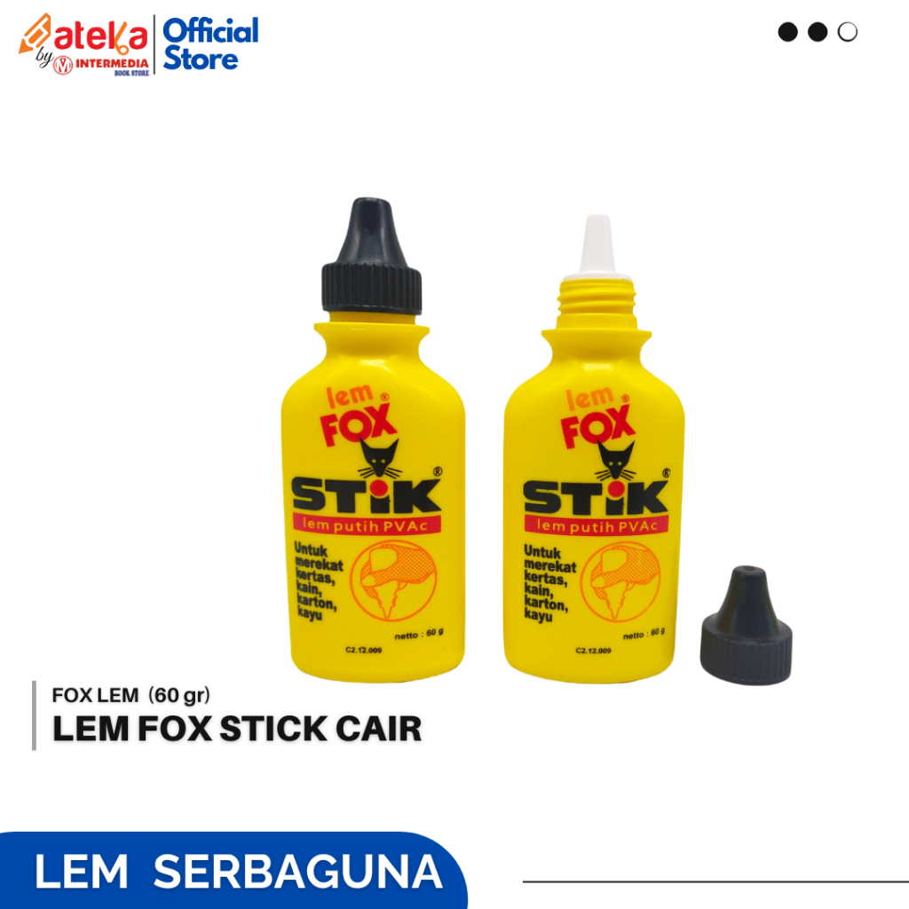 

Lem Fox Stik Putih 60 Gr PVAC lem cair