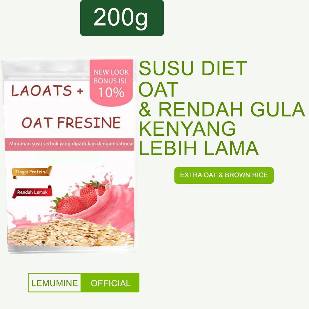 

Oat Milk Diet Rendah Kalori Low Fat Susu Oat Diet Penurun Berat Badan Susu Bubuk Oatmeal Pelangsing Badan Laoats