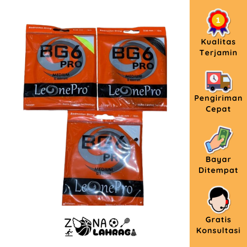 Senar Badminton - Senar raket LEONEPRO BG 6 PRO Original