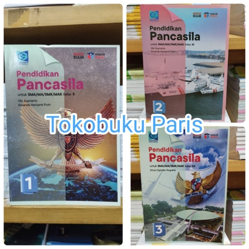 ORI Buku Pendidikan Pancasila PPKN sma ma kelas 1 10 X, 2 11 XI, 3 12 XII Kurikulum Merdeka Grafindo