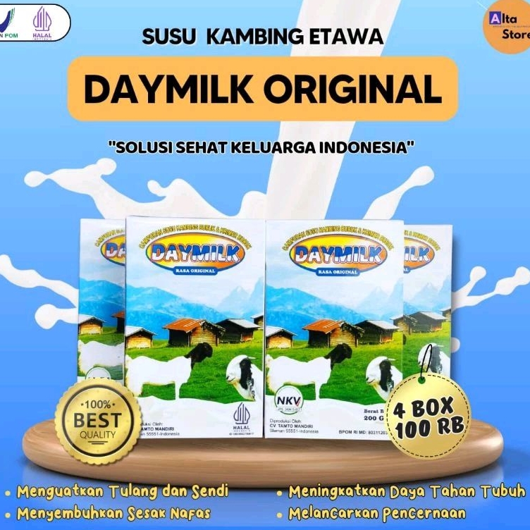 

Susu Etawa Daymilk Makassar paket 4 box 110ribu Original