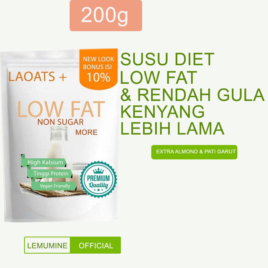 

Susu Rendak Lemak Low Fat Milk Susu Low Fat Pelangsing Badan Oatmeal Penurun Berat Badan Laoats