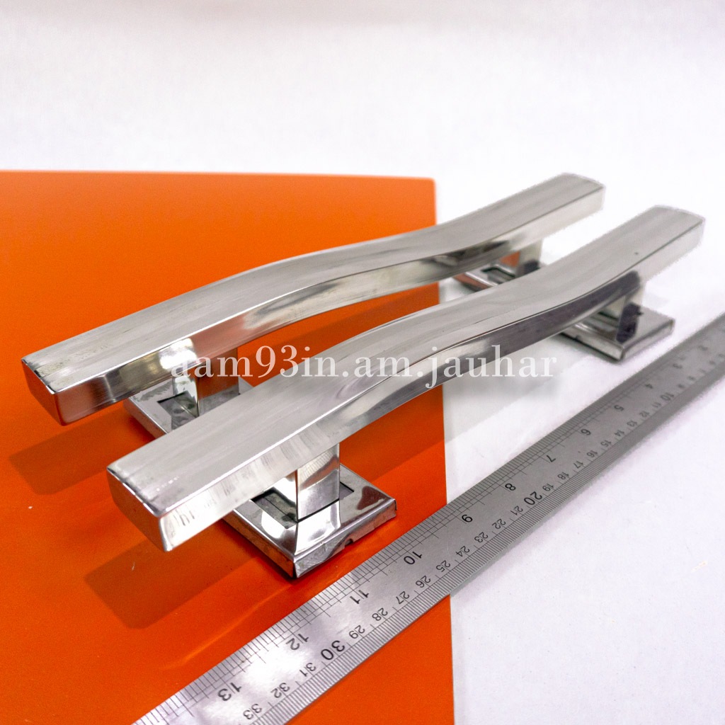 Handle pintu kupu tarung minimalis door pull stainless 33 cm kotak 15x30 mm box s ROL ES kobra dof l