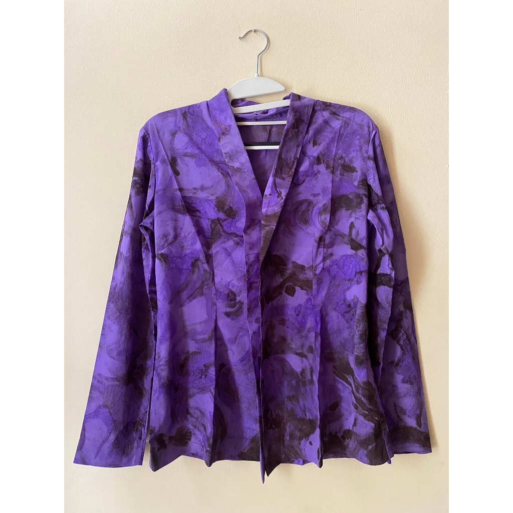 Kebaya Ungu Encim Vintage Modern