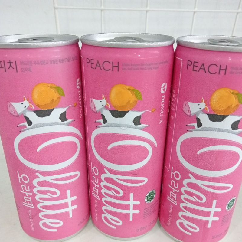 

olatte peach minuman kaleng