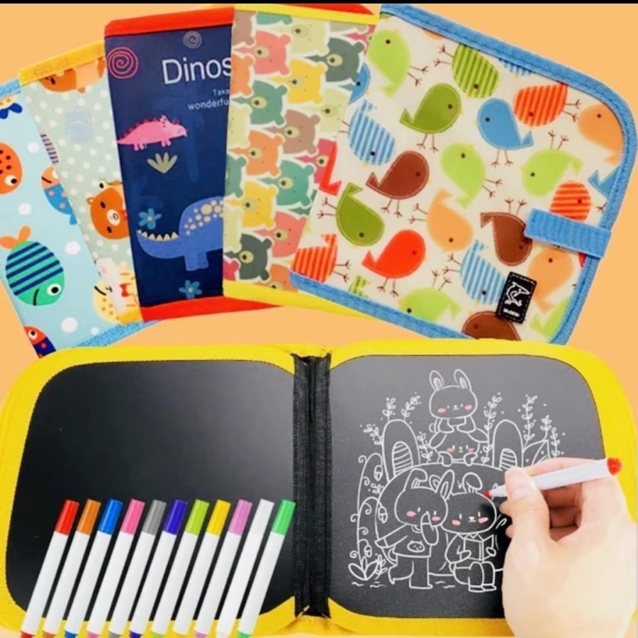 

TJ-732 Buku Gambar Sketsa bisa hapus 6 sisi dengan 3 warna Pena