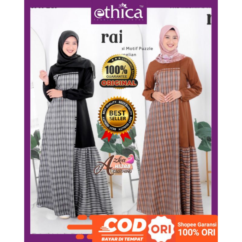GAMIS ETHICA RAINAMI 24 / BAJU GAMIS ETHICA TERBARU 2024 / GAMIS MODERN / GAMIS SIMPLE ELEGAN / GAMI