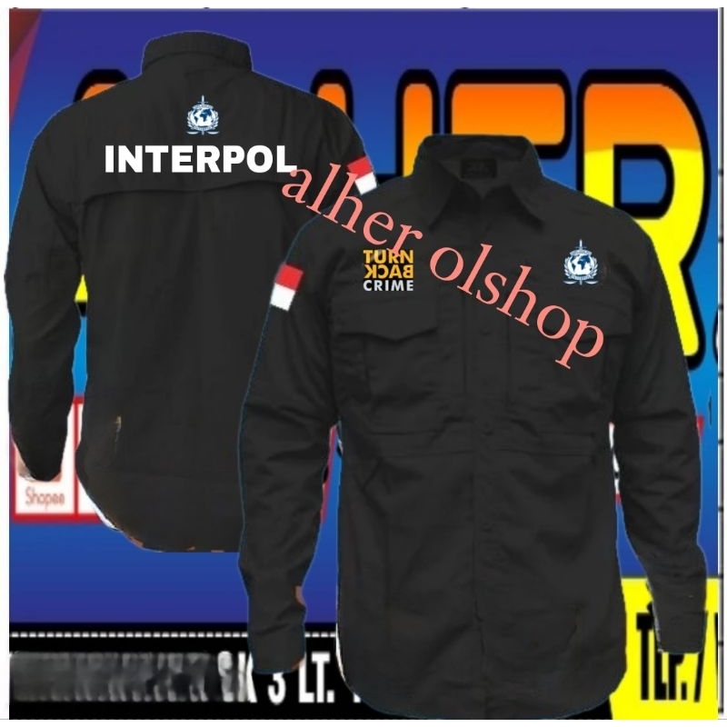 kemeja tactical interpol baju tactical interpol kemeja interpol baju interpol seragam interpol kemej