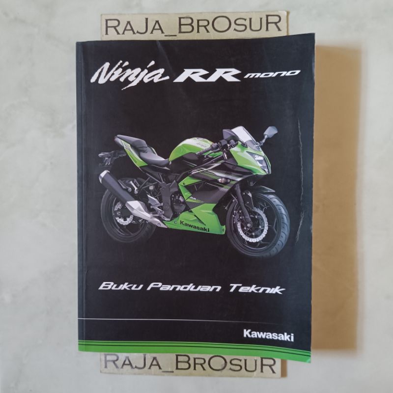 Buku panduan teknik/Manual book Kawasaki Ninja RR Mono/Ninja 250 RR Mono 2014-2017 ORI Original