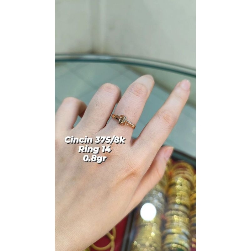 CINCIN EMAS 375/8K CINCIN EMAS ASLI CINCIN EMAS MUDA CINCIN EMAS MODIS CINCIN KECIL SIMPLE CINCIN EM
