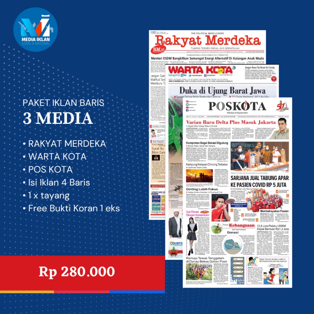 KODE B97Z IKLAN KORAN KEHILANGAN BPKB STNK AJB SHM PAKET 3 MEDIA