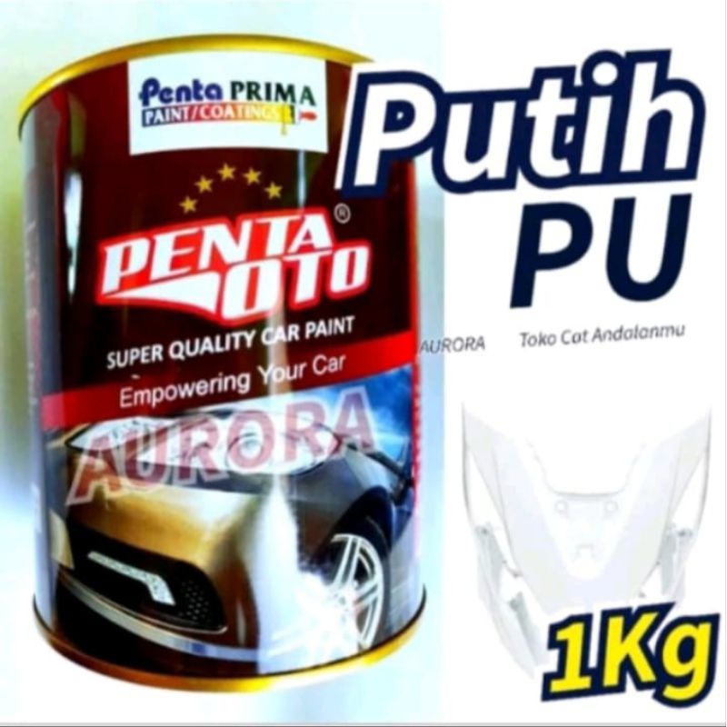 Cat Putih Gloss PU Penta Oto Super White Mengkilap