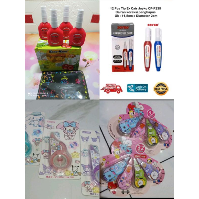 

tipe x sanrio / tip ex sekolah /tip ex kantoran