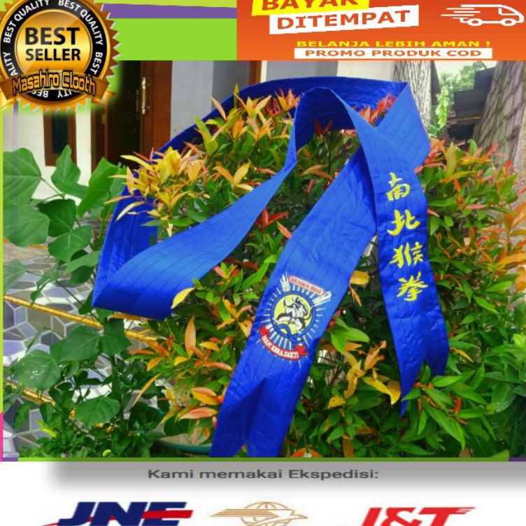 KODE B2K SABUK DUPLIKAT BIRU IKSPI KERASAKTI bordir  ukuran lebar 3meter