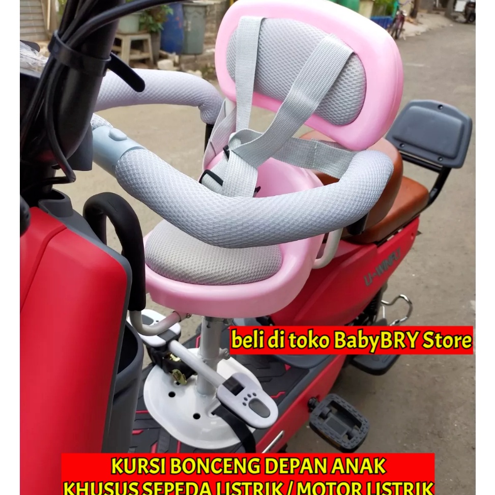 Terbaru KURSI BONCENGAN DEPAN ANAK DI SEPEDA LISTRIK MOTOR LISTRIK  DUDUKAN DEPAN ANAK  KURSI BONCEN