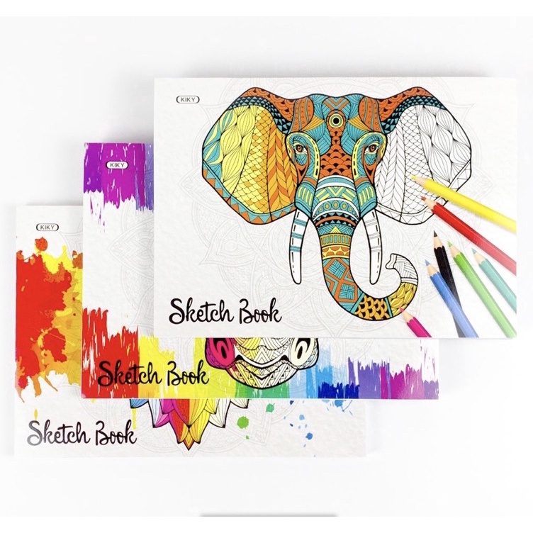 

KODE H29S 1pcsKIKY Sketch Book Buku Sketsa Ukuran A4 Isi 5 Lembar