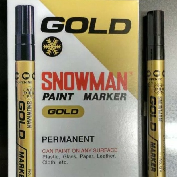 

COD SPIDOL SNOWMAN PAINT MARKER GOLD EMAS Murah