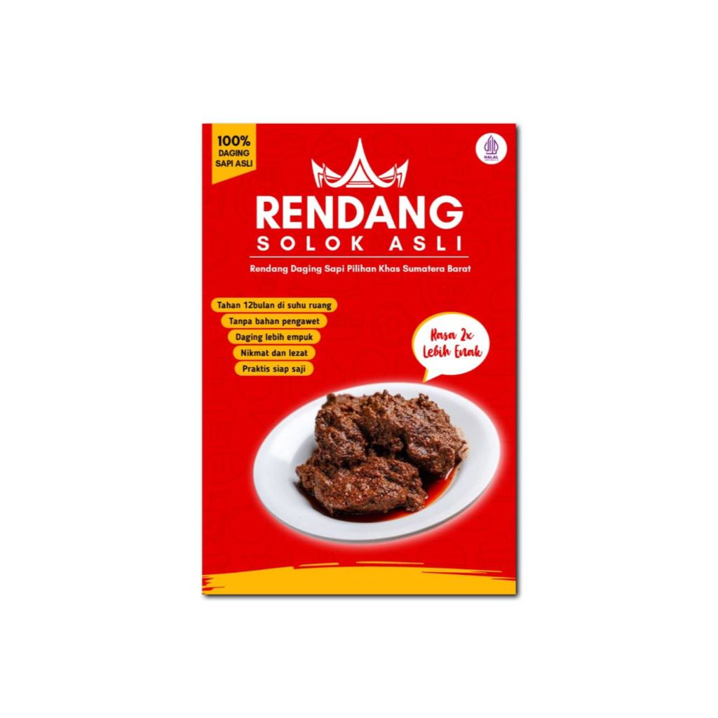 

RENDANG SOLOK KHAS SUMATERA BARAT/ HALAL/ SIAP SAJI/ 10 POTONG