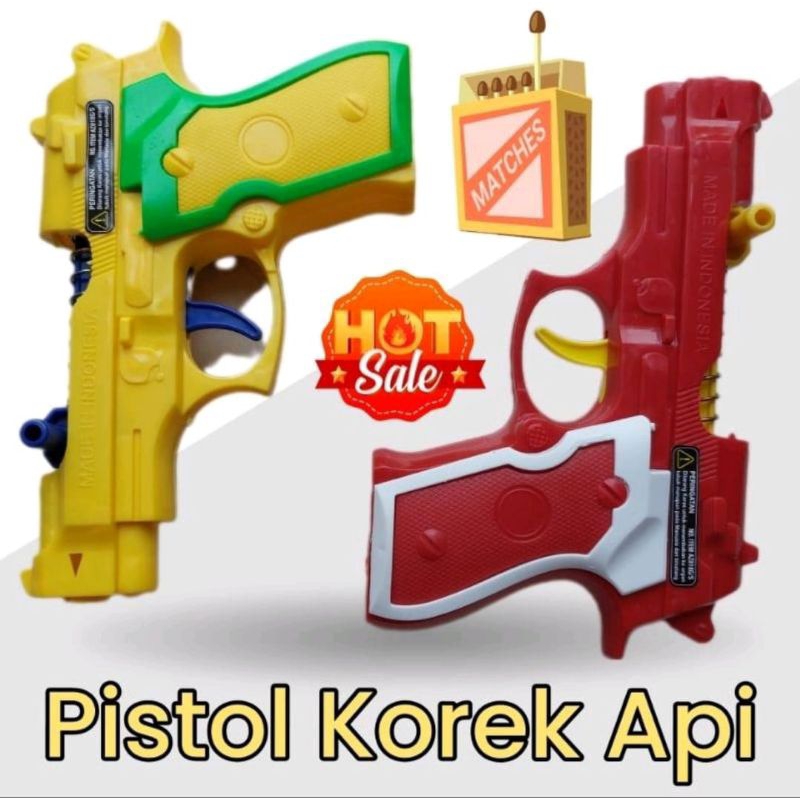 MAINAN ANAK PISTOL KOREK API / PISTOL KOREK PENTOL / MAINAN PISTOL2AN KOREK API MURAH