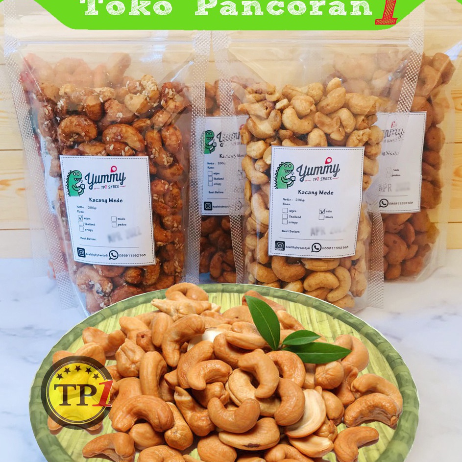 

Terlaris Kacang Mede Oven Panggang Roasted Mete Jumbo 12 Gr