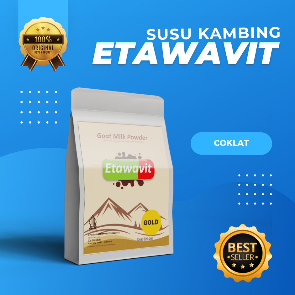 

ETAWAVIT 1000 gr - Susu Kambing Etawa Bubuk Rasa Varian Cokelat coklat Chocolate